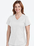 7459 V-NECK SHIRTTAIL TOP (Size: 2X-3X)