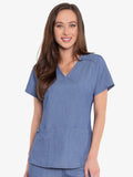 7459 V-NECK SHIRTTAIL TOP (Size: 2X-3X)